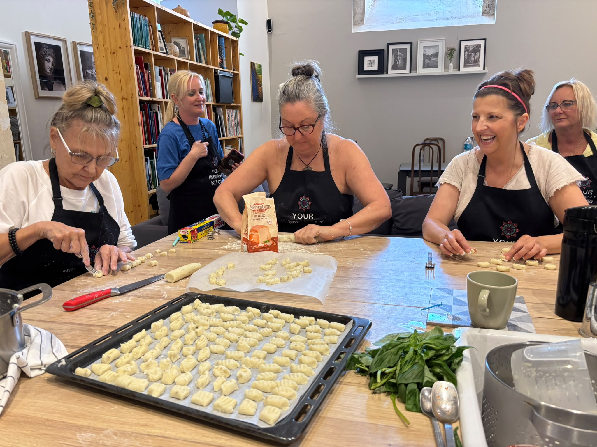Immunity Kitchen cooking class in full swing